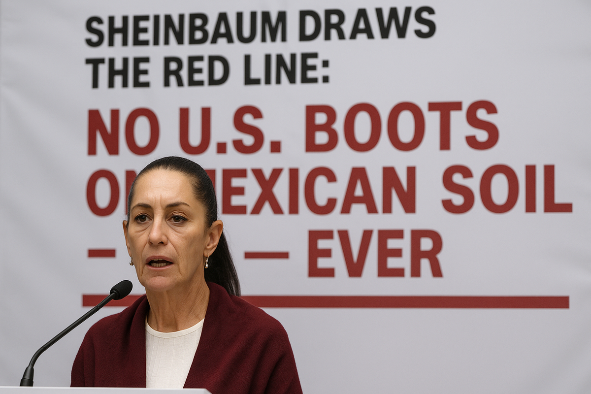 Sheinbaum Draws the Red Line: No U.S. Boots on Mexican Soil—Ever
